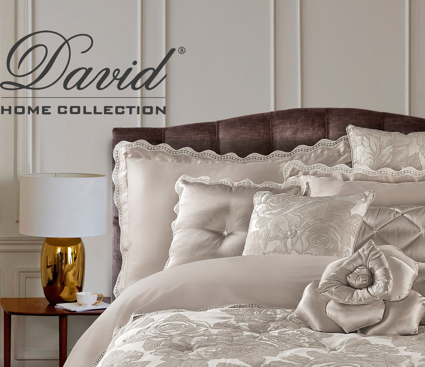 CUSCINI ROSES by David Home il Corredo Lamezia Terme Nicastro Cuscini arredo lusso Passamanerie e pizzi Catanzaro per un'eleganza esclusiva. Soffice comfort con Swarovski ricamati. Sposa lusso e raffinatezza Calabria Sposa Arredo Casa