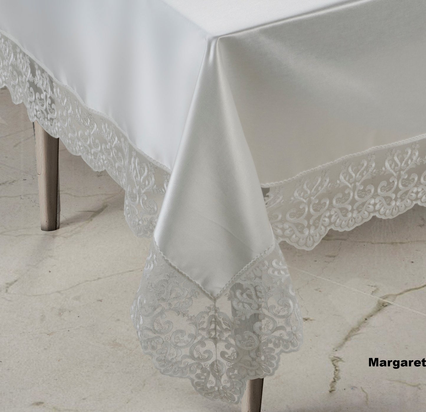 TOVAGLIA DA TAVOLA MARGARET by David Home il Corredo Lamezia Terme Catanzaro tovaglie da tavola eleganti Calabria Spose prime nozze e arredi di lusso tovaglia da 6 12 18 24 con e senza tovaglioli Pizzi Merletti Rasi Rasoni