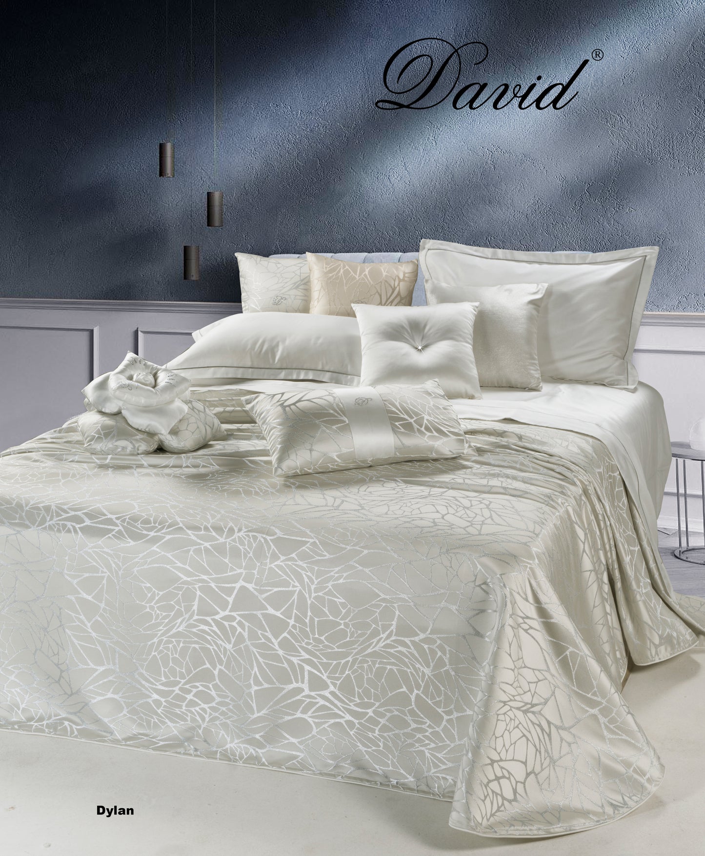 CUSCINI DYLAN by David Home il Corredo Lamezia Terme Nicastro Cuscini arredo lusso Passamanerie e pizzi Catanzaro per un'eleganza esclusiva. Soffice comfort con Swarovski ricamati. Sposa lusso e raffinatezza Calabria Sposa Arredo Casa