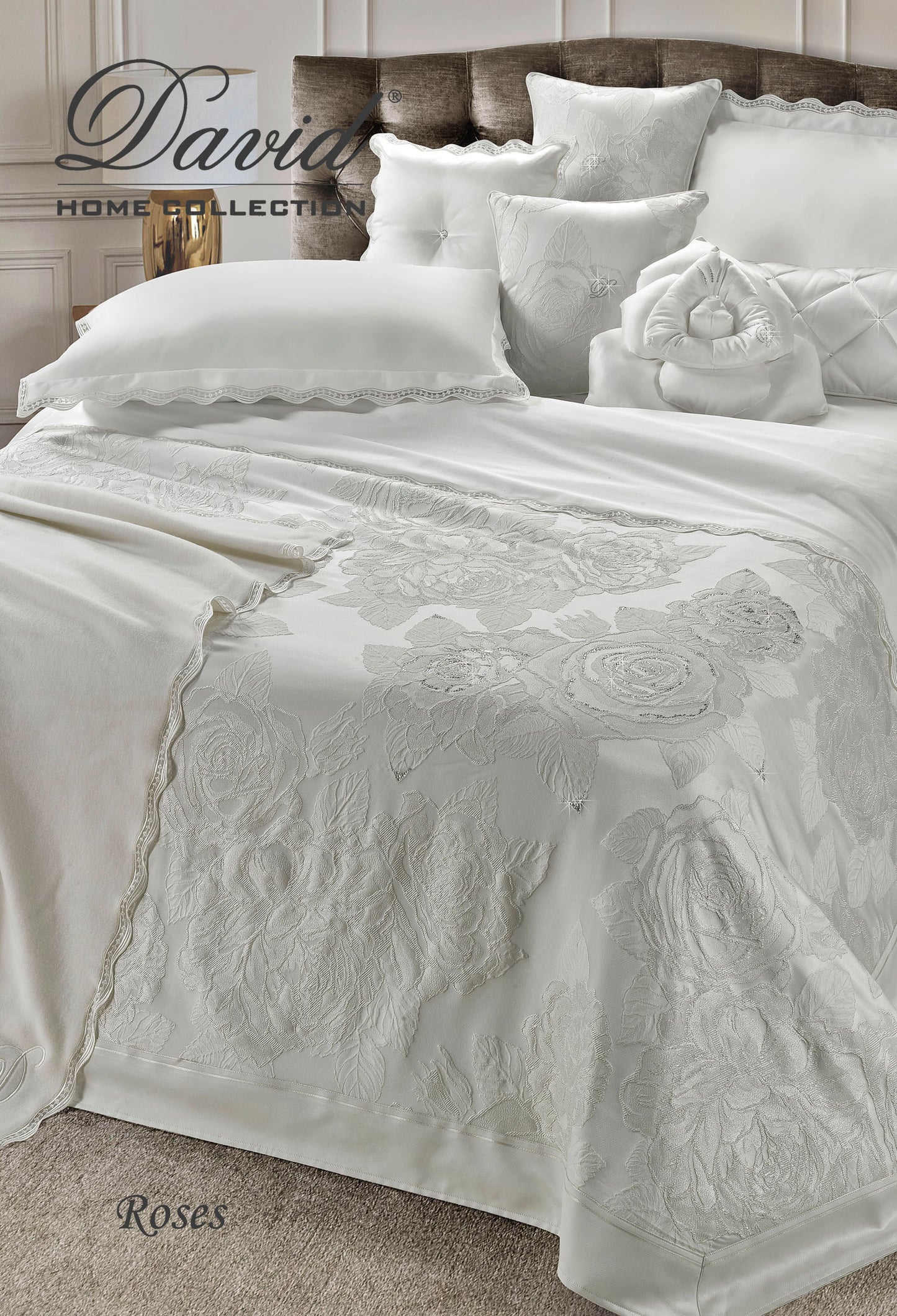 TRAPUNTA/COPERTA/QUILT ROSES TRAPUNTA /COPERTA/QUILT  DORA -by DAVID HOME Il Corredo Morbido Letto Matrimoniale Decorazioni in stile Elegante Calabria Matrimonio Lenzuola Coordinati Lamezia Terme Spose Nicastro Arredo Casa Catanzaro Primo Letto